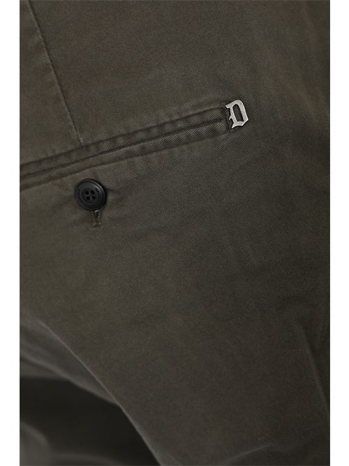 Pantalone Gaubert in gabardina di cotone stretch Fieno DONDUP | UP235 GSE043 PTD671